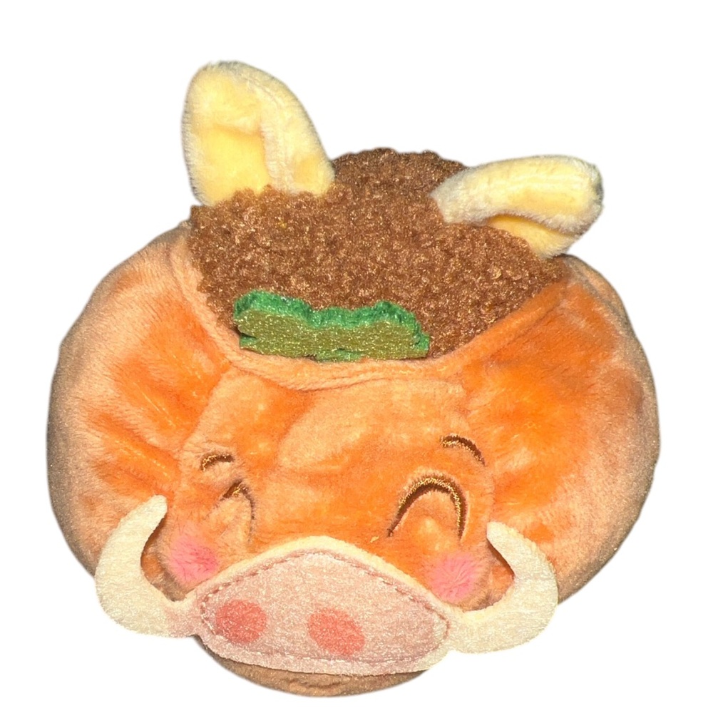 Disney Munchlings Pumpkin Pumbaa Single Serve Scented Plush Stuffed Animal 4.5”